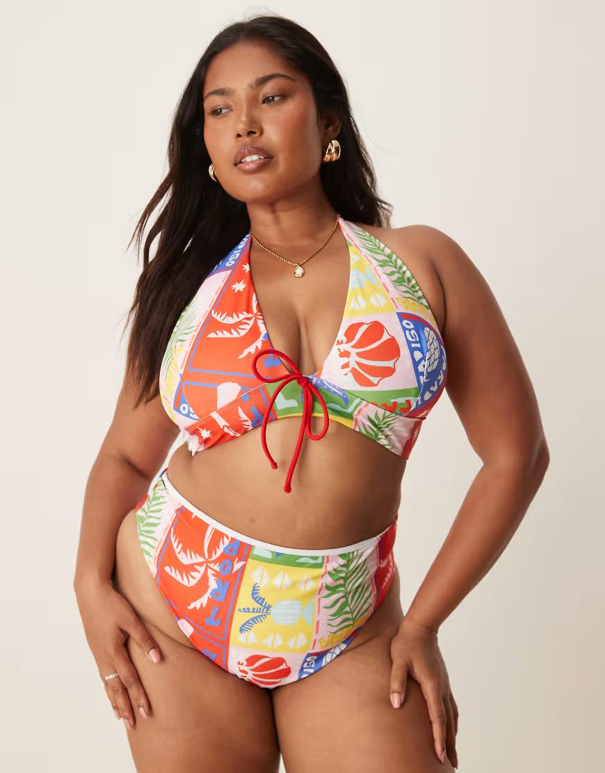 góra od bikini nadruk