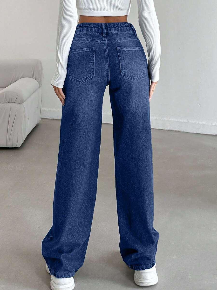 NIEBIESKIE SPODNIE JEANS
