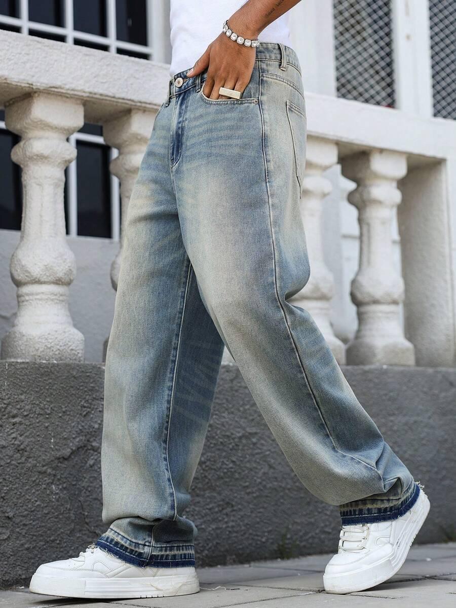 NIEBIESKIE SPODNIE JEANS