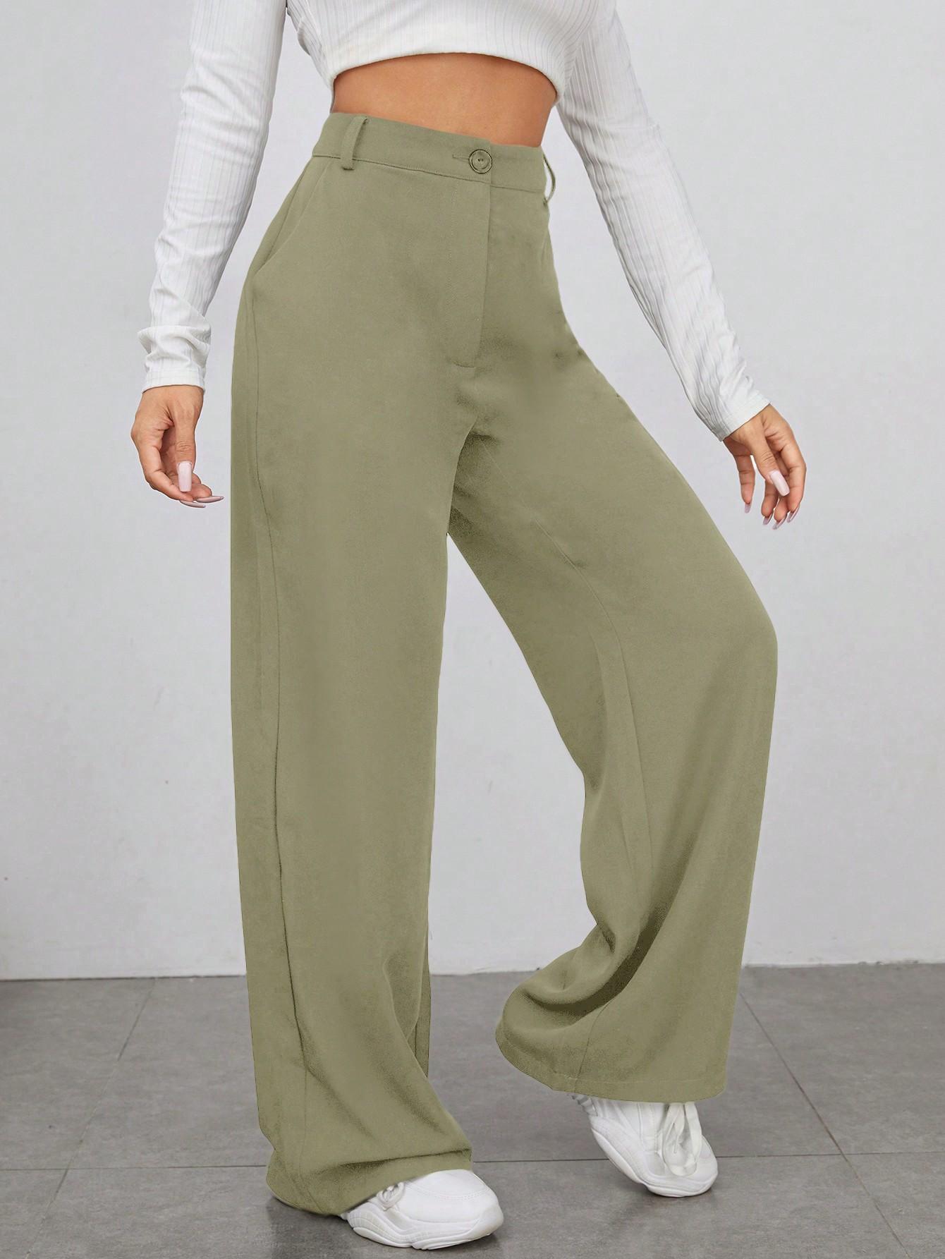 ZIELONE SPODNIE CASUAL 