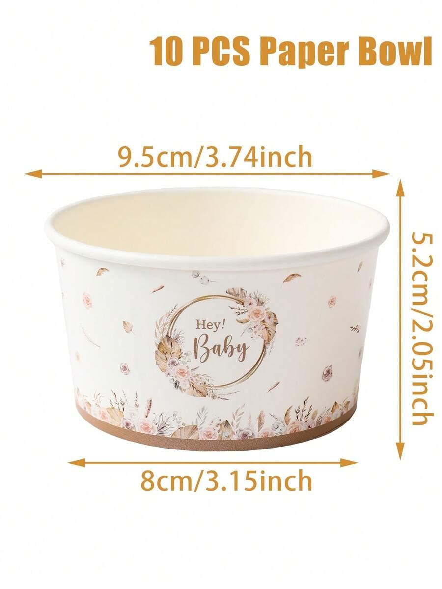 miseczki papierowe jednorazowe hey baby 10 sztuk