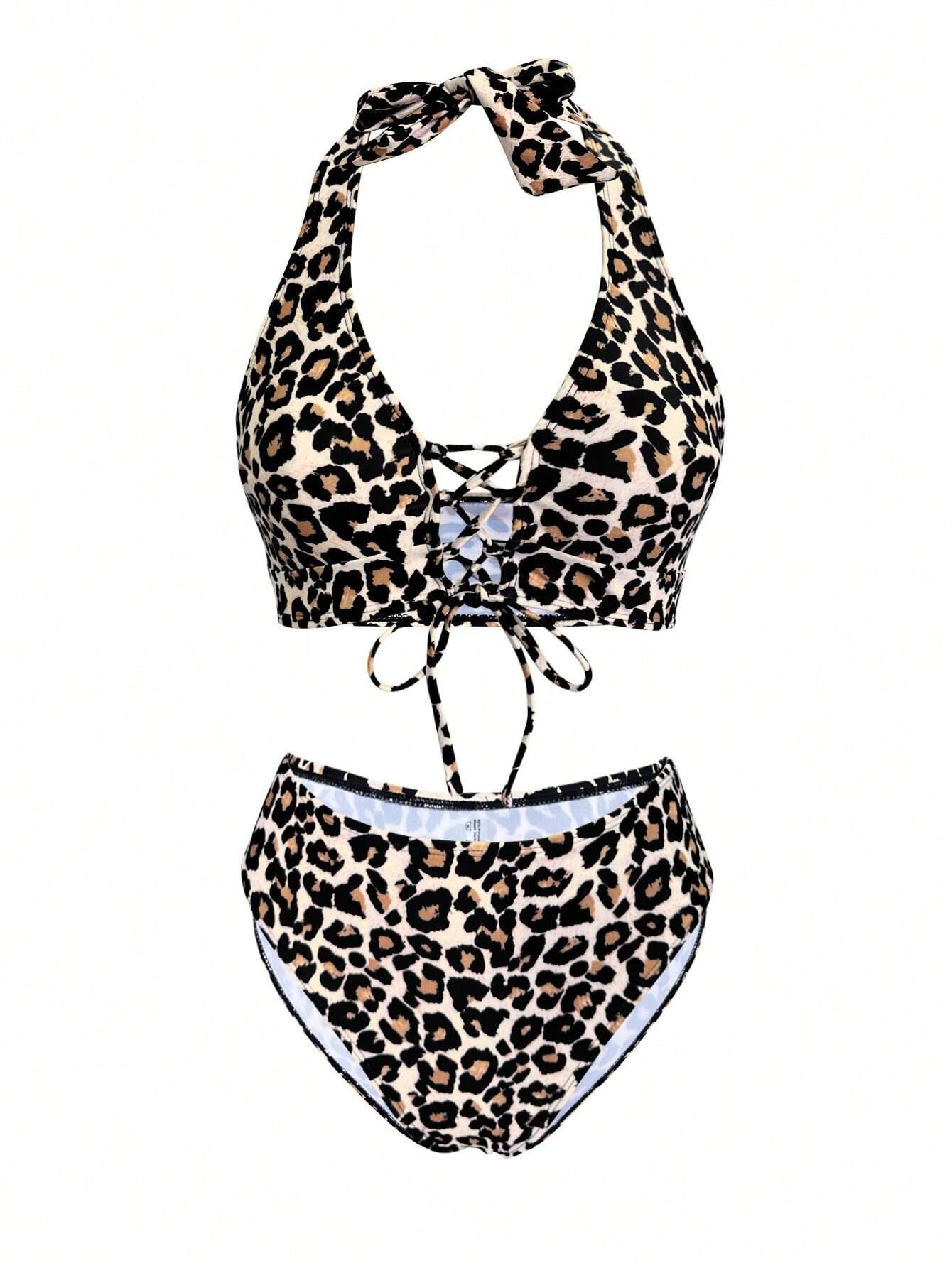 DWUCZĘŚCIOWY STRÓJ KĄPIELOWY ANIMAL PRINT