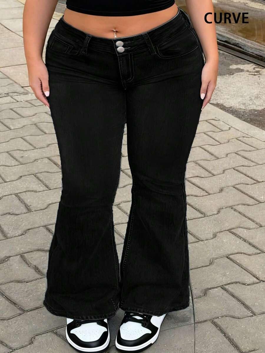 czarne spodnie jeans 