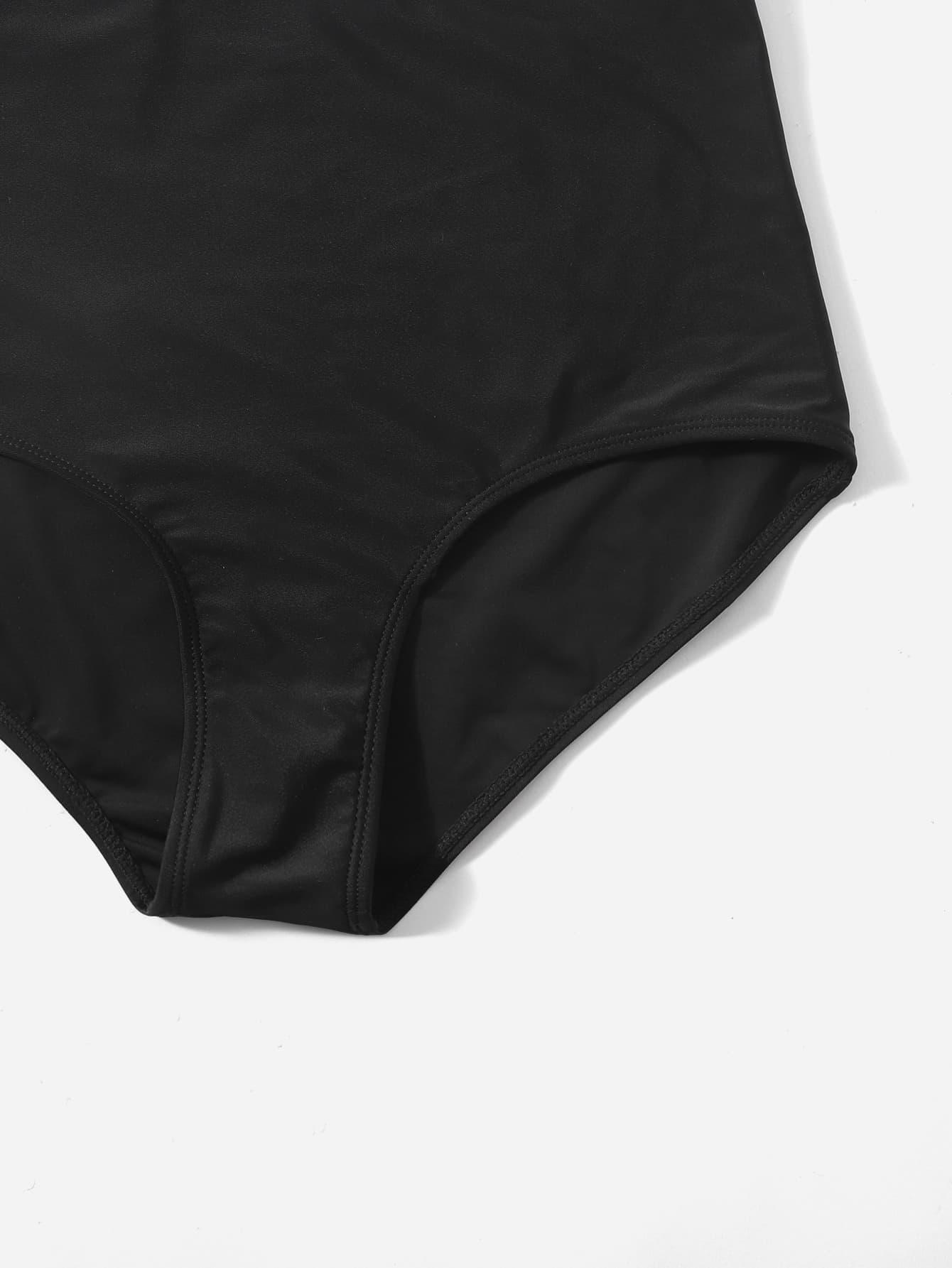 CZARNY DÓŁ OD BIKINI WYSOKI STAN