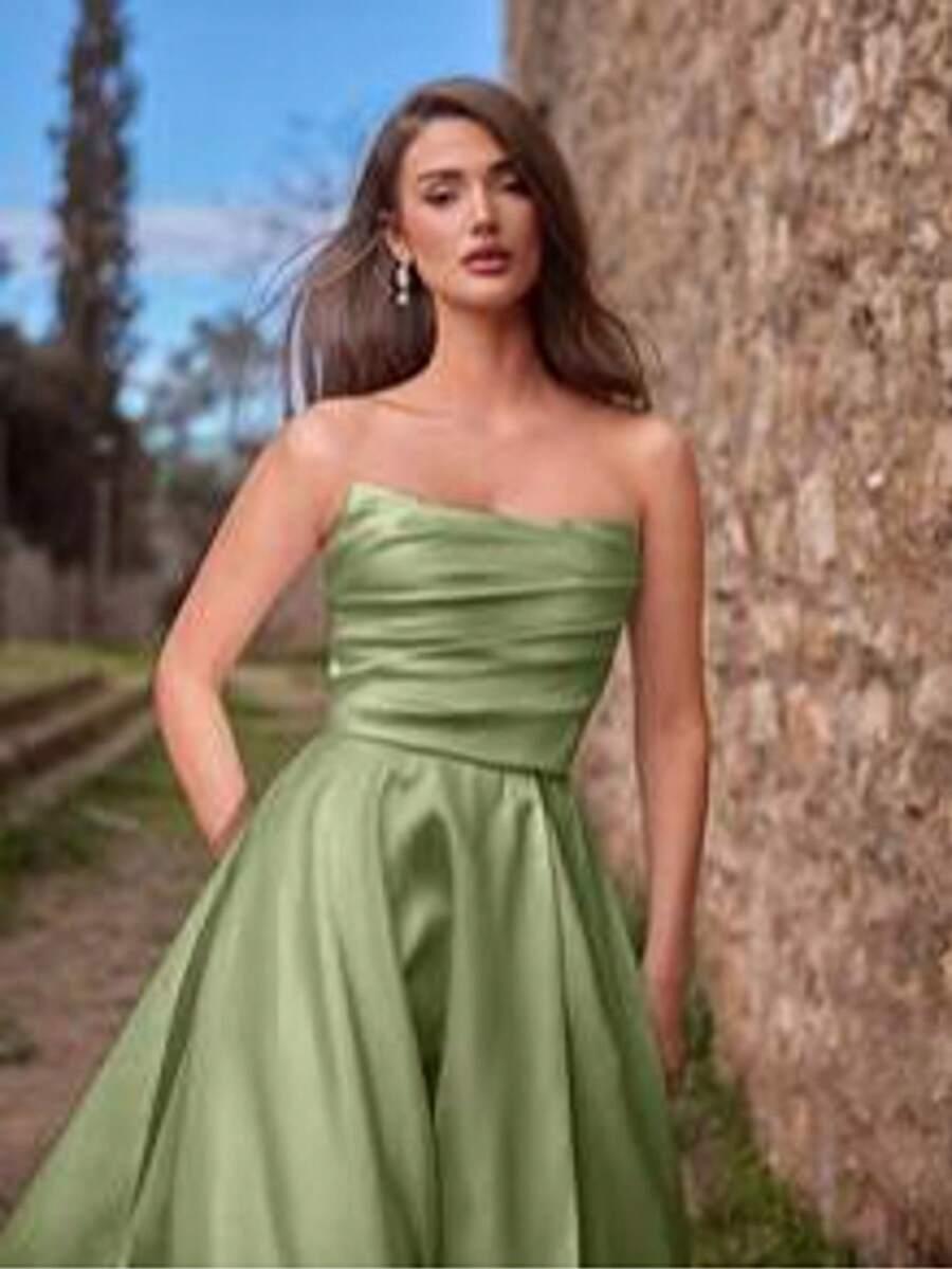 zielona sukienka maxi 