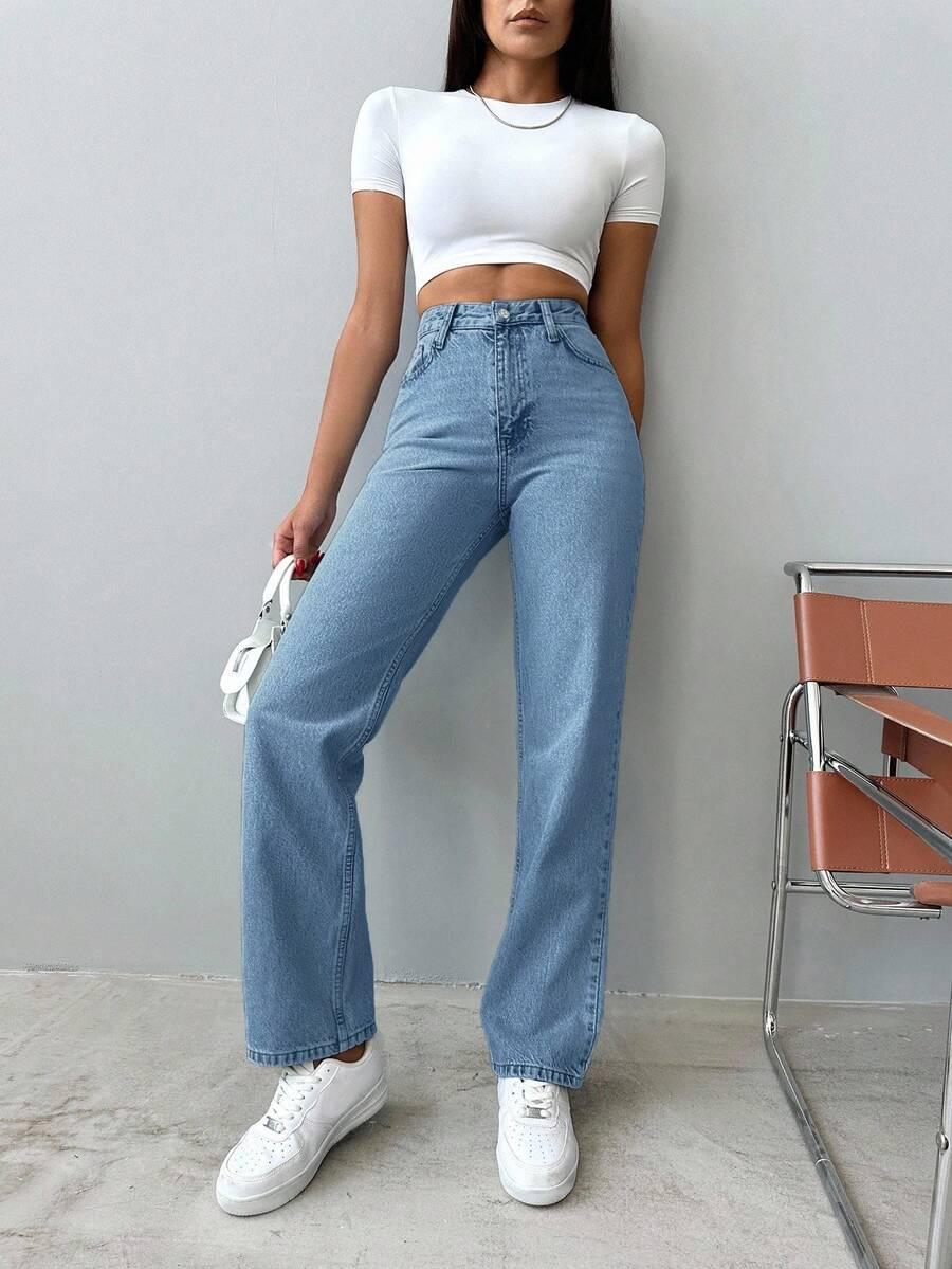 NIEBIESKIE SPODNIE JEANS