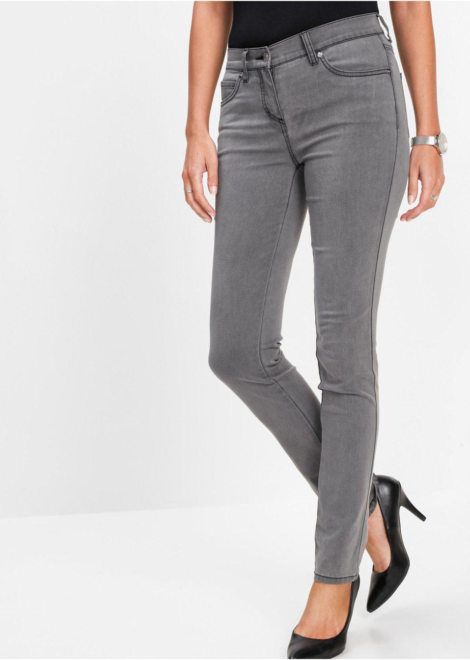 SZARE SPODNIE JEANS