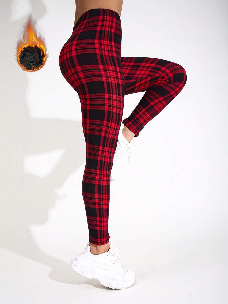 ocieplane legginsy wzór