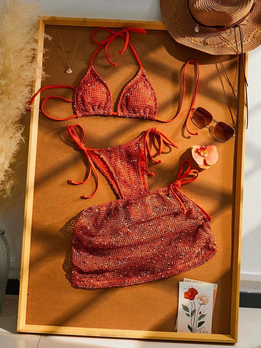 trzyczęściowy komplet bikini