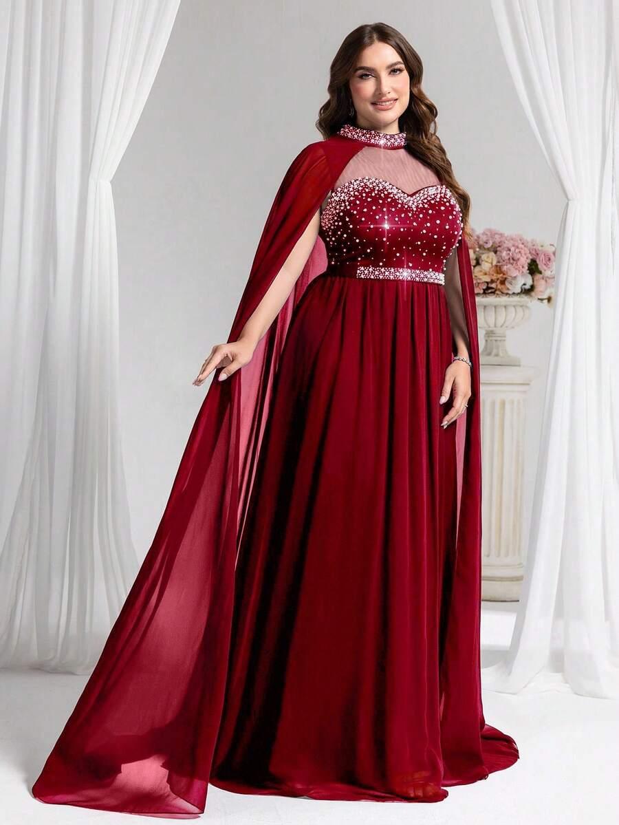 CZERWONA MAXI SUKIENKA 