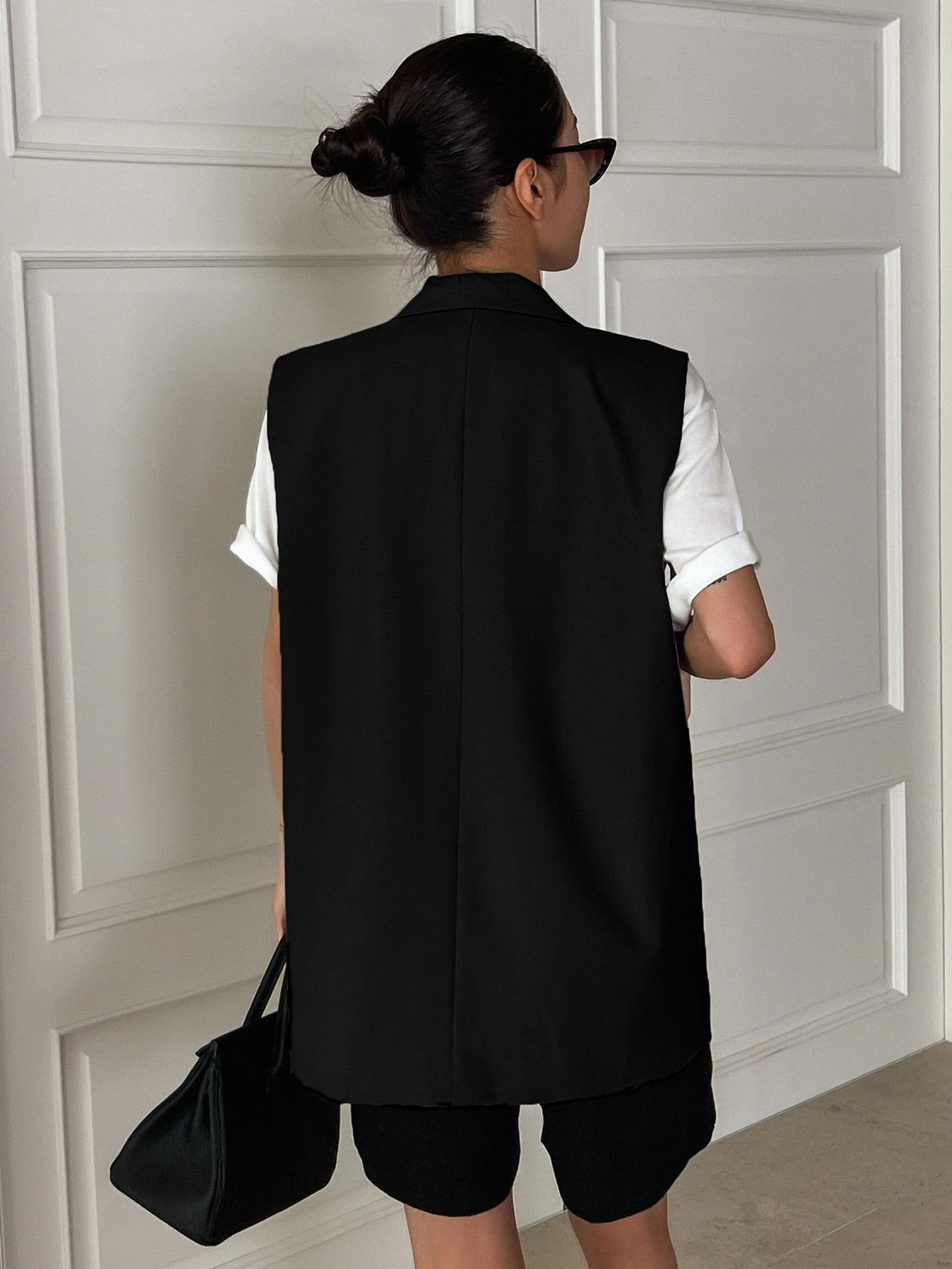 CZARNA KAMIZELKA OVERSIZE