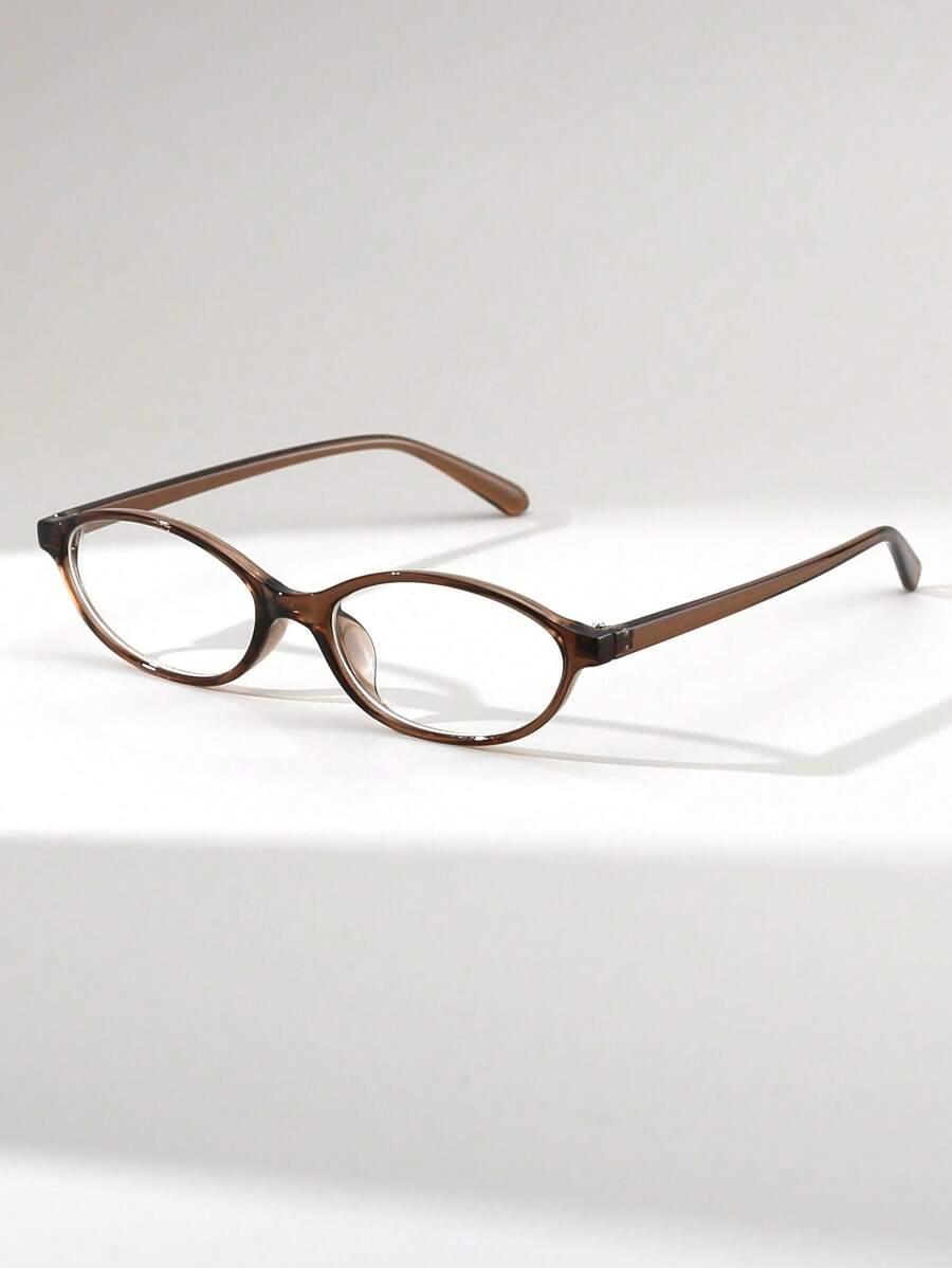 BRĄZOWE OKULARY ZERÓWKI 