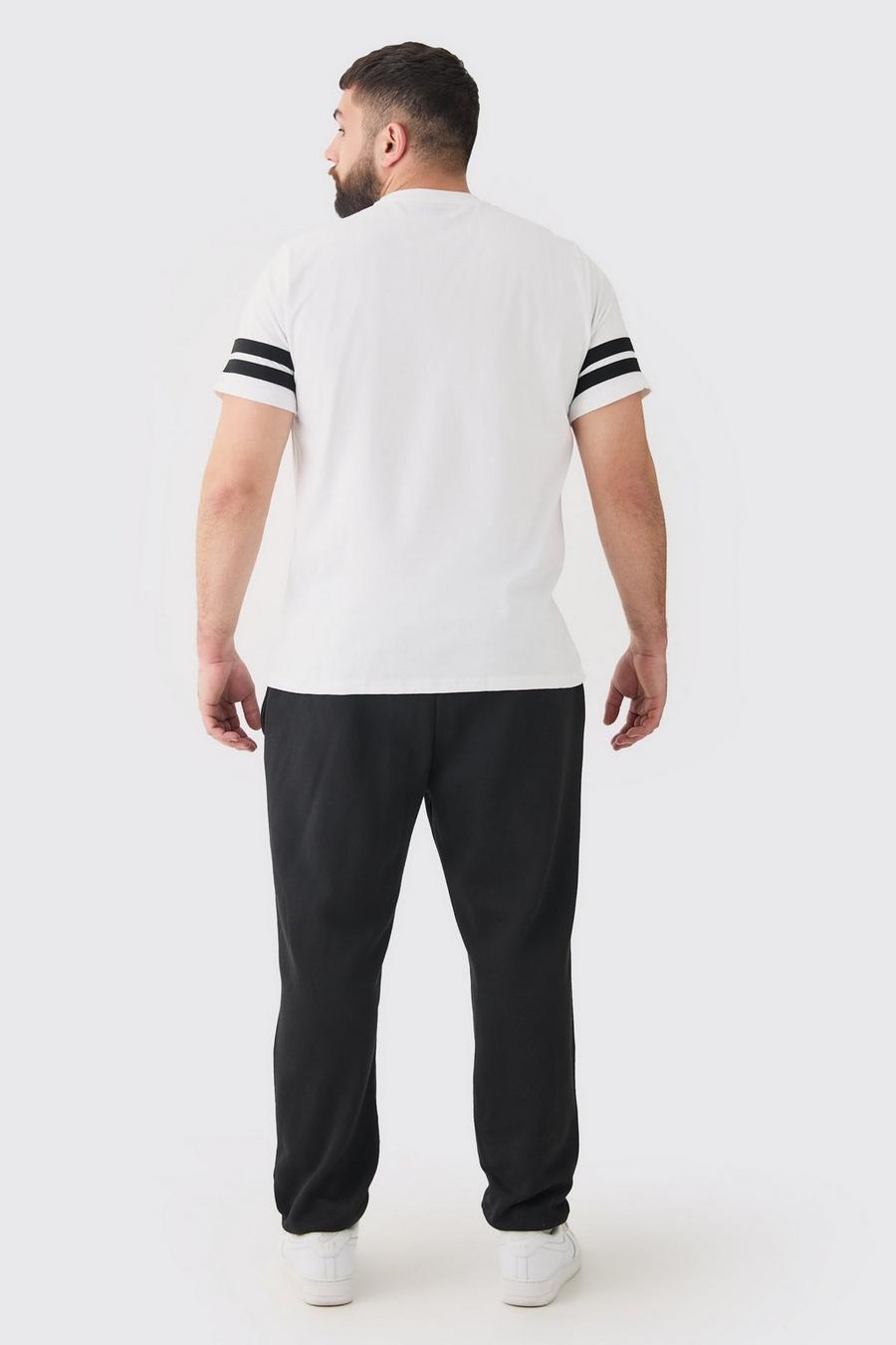 BIAŁY T-SHIRT KONTRAST
