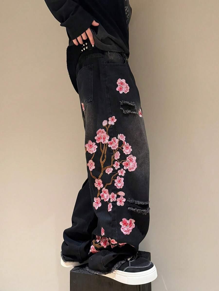 CZARNE SPODNIE JEANS