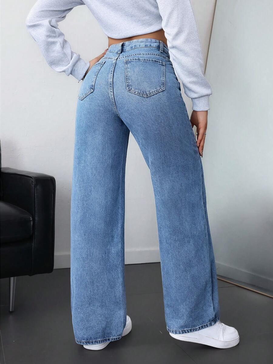 NIEBIESKIE SPODNIE JEANS