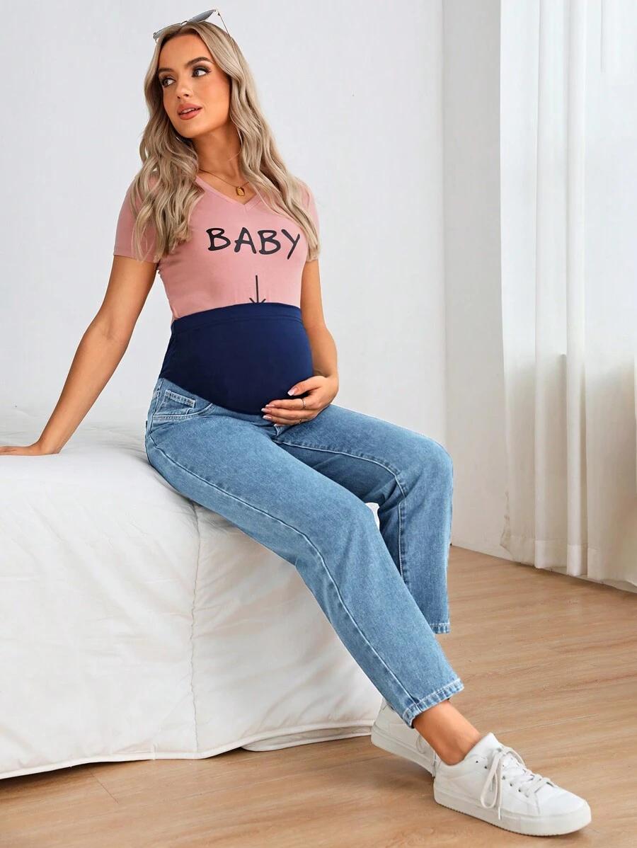 SPODNIE CIĄŻOWE JEANS