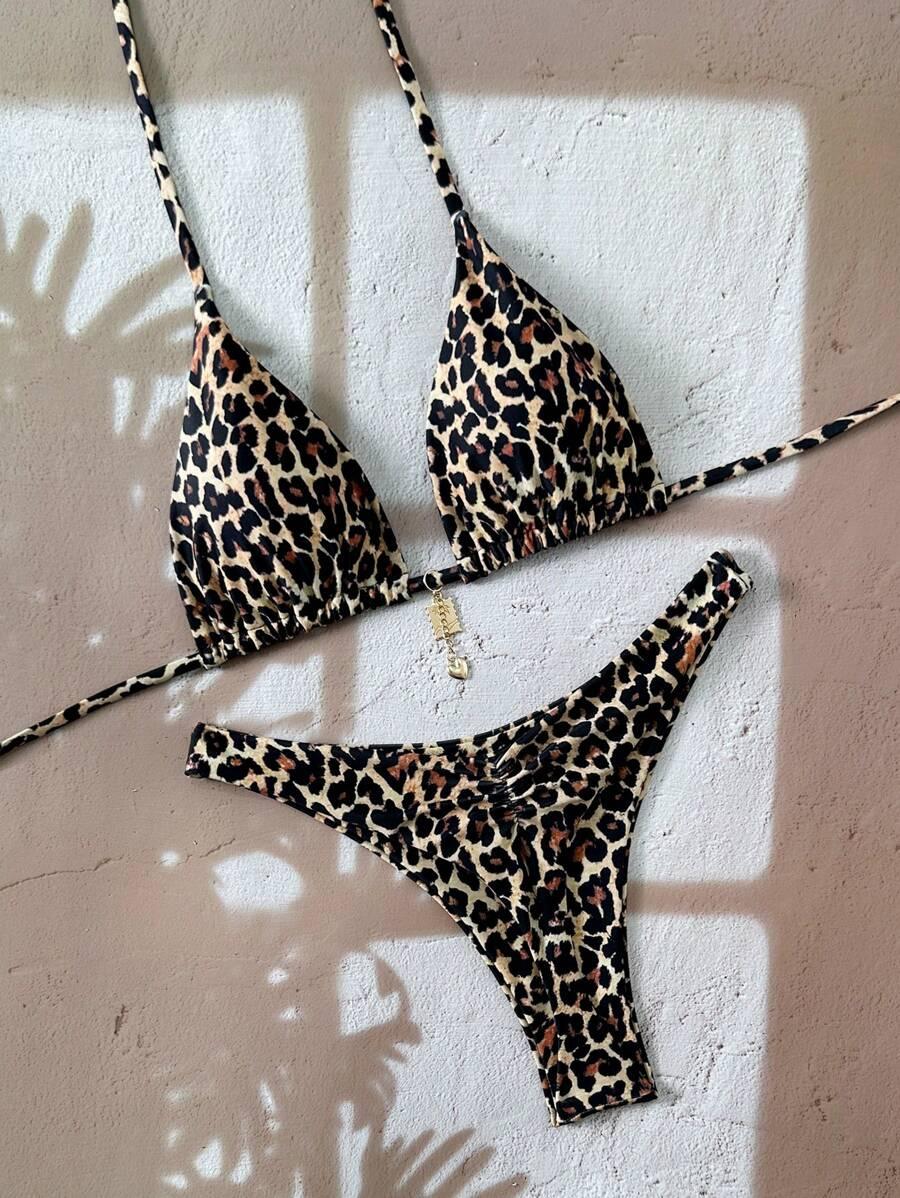 DWUCZĘŚCIOWY STRÓJ KĄPIELOWY ANIMAL PRINT