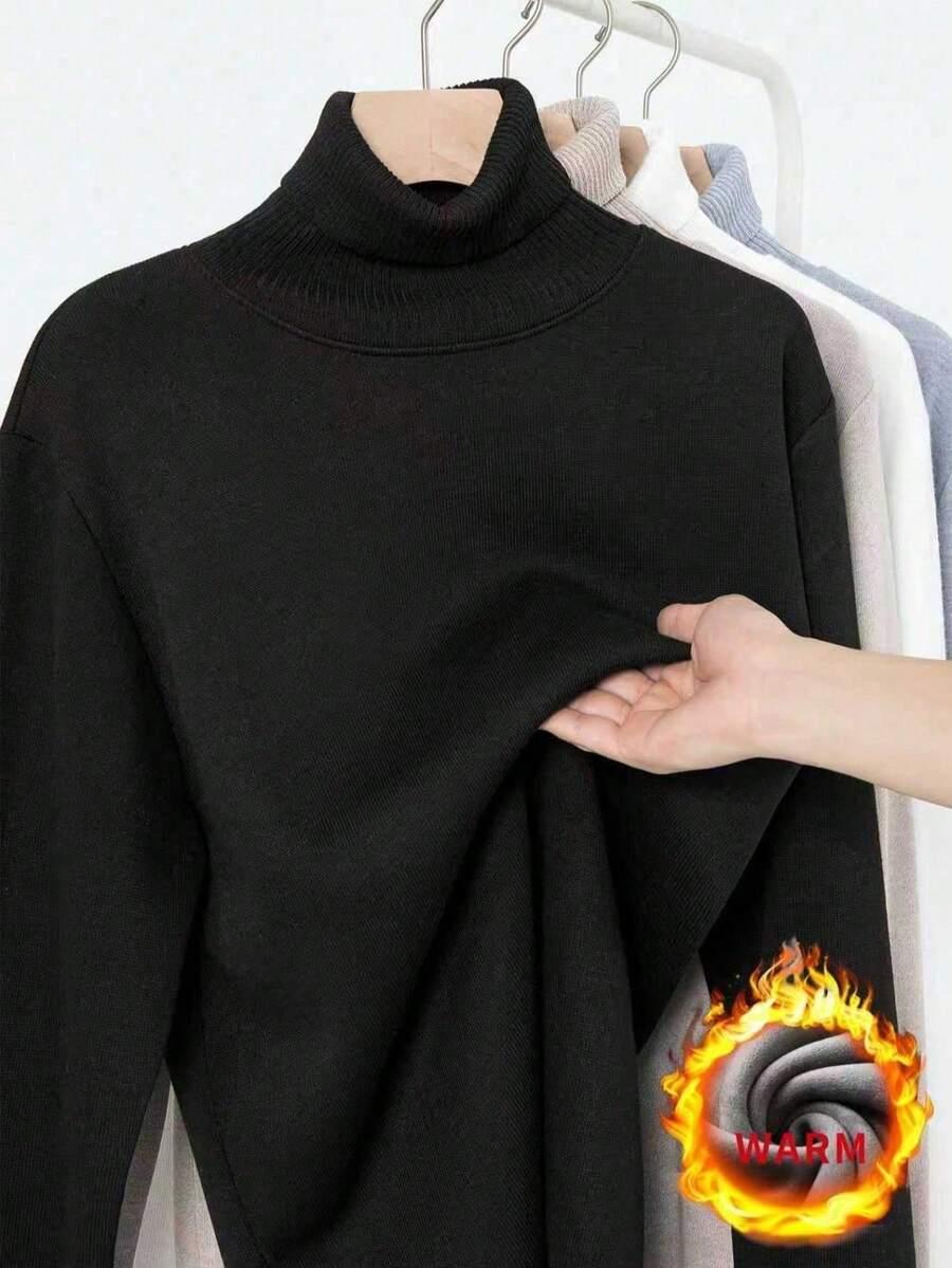 dzianinowy sweter długi rękaw 3-pack 