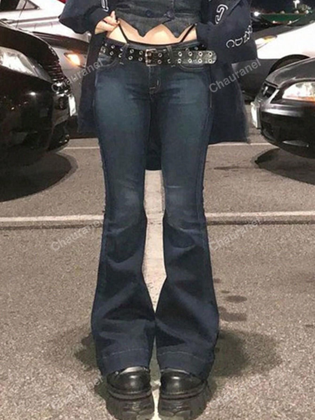 SPODNIE DZWONY JEANS