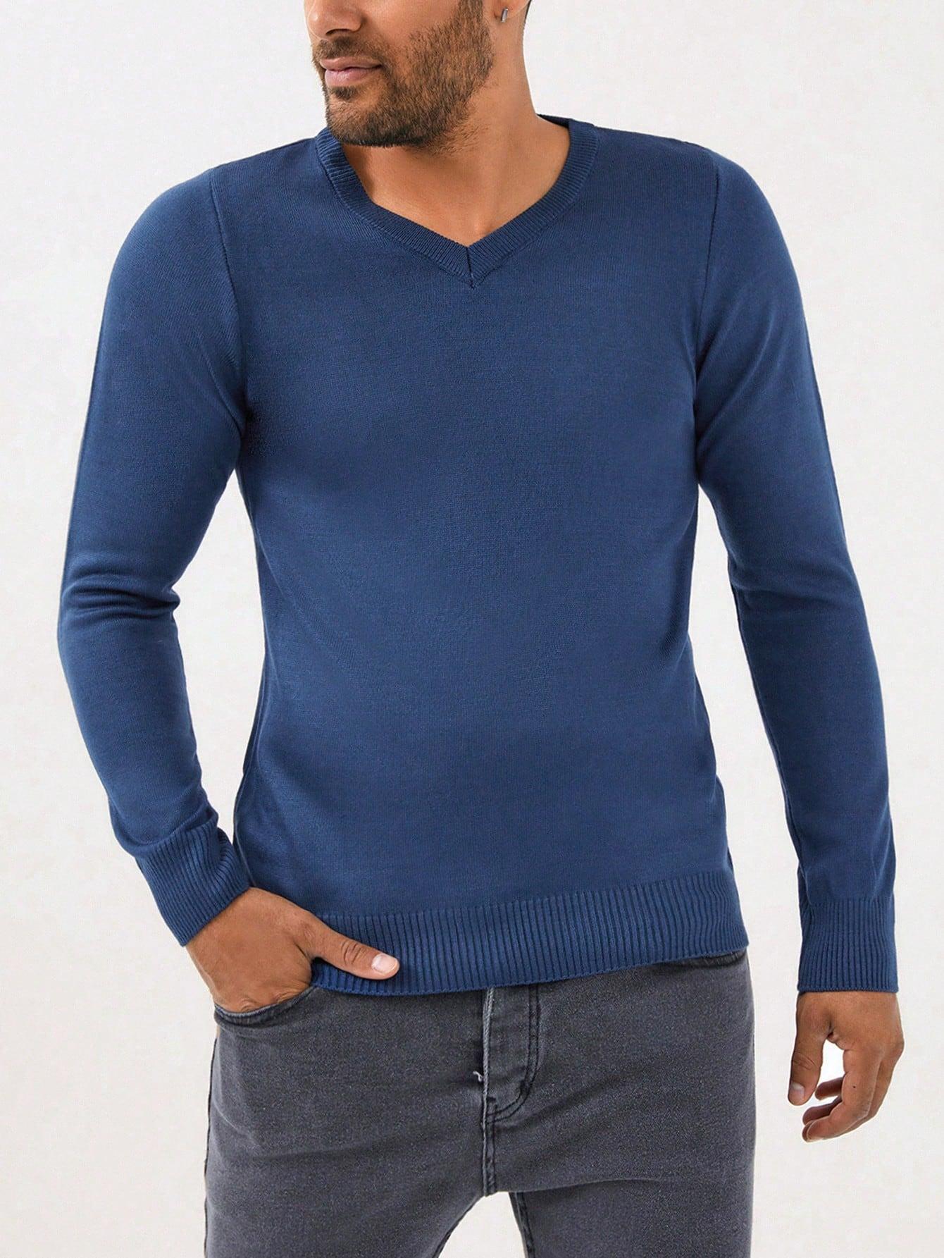 NIEBIESKI SWETER CASUAL