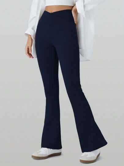 granatowe legginsy wysoki stan