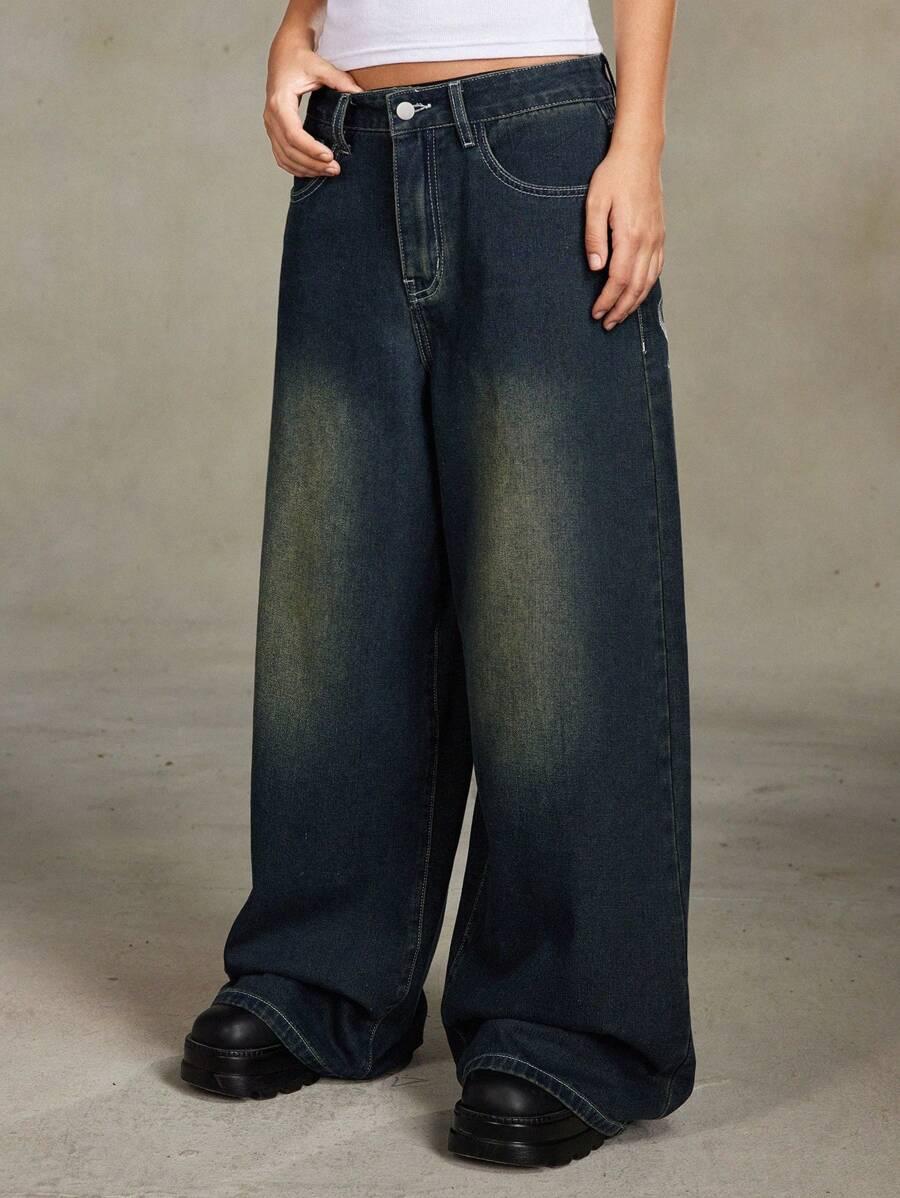 spodnie jeans zdobienia