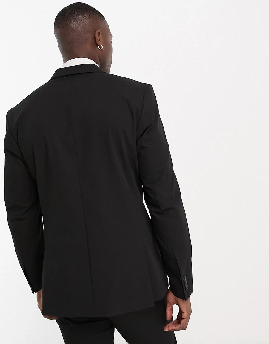 CZARNA JEDNORZĘDOWA MARYNARKA SLIM FIT