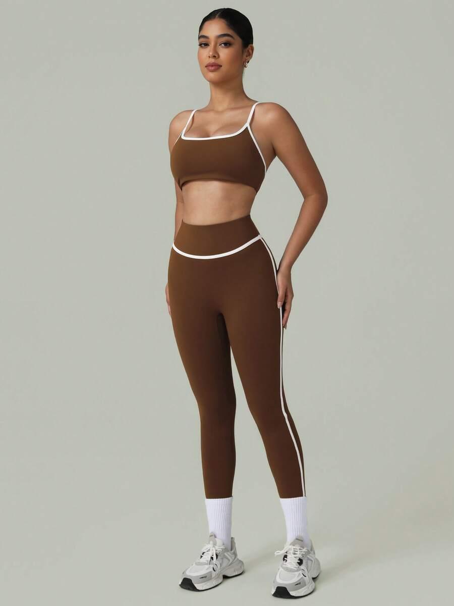 TOP LEGGINSY KOMPLET SPORTOWY