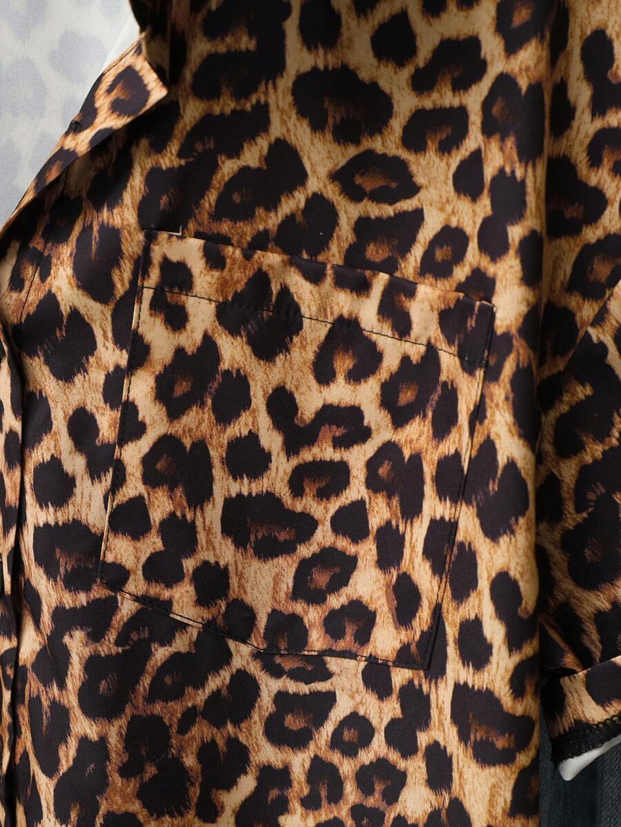 koszula krótki rękaw animal print