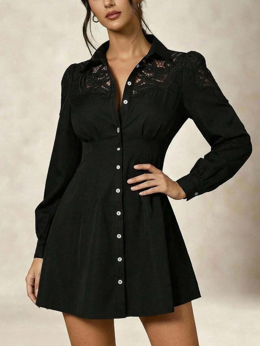 czarna mini sukienka