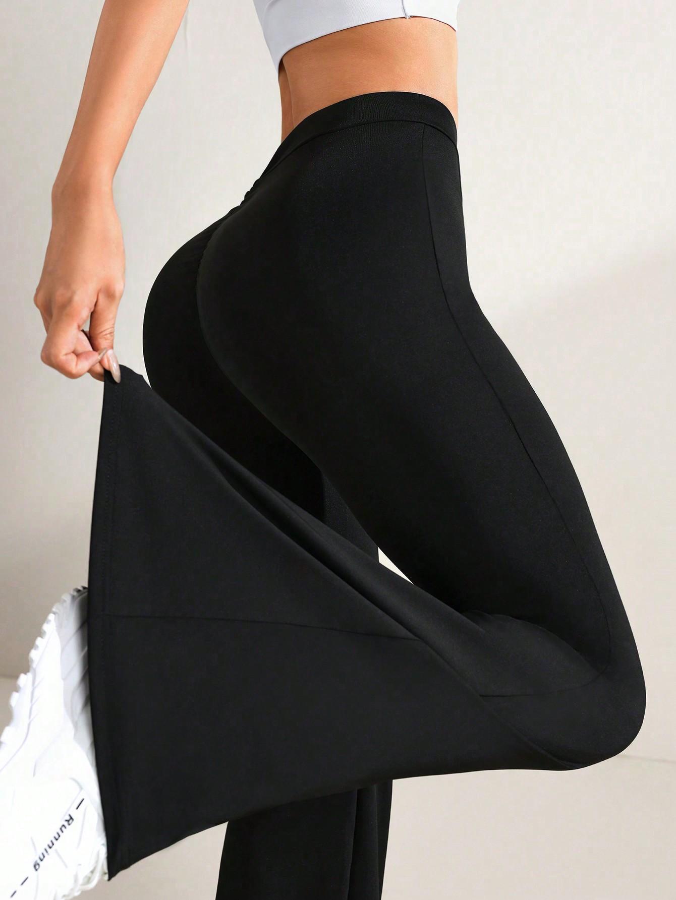 CZARNE LEGGINSY DZWONY