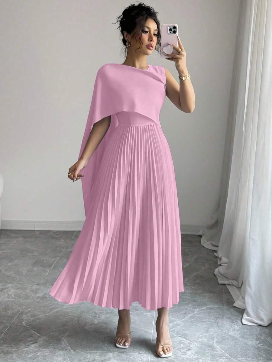 plisowana maxi sukienka