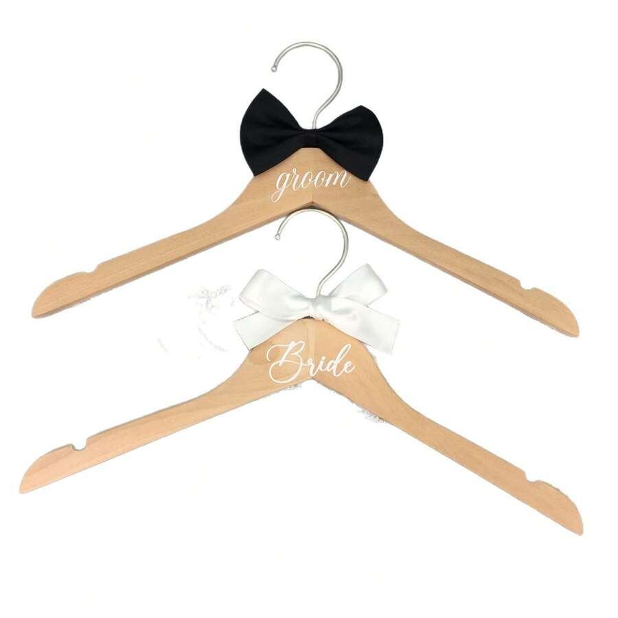 Ślubny wieszak na ubrania 2-pack