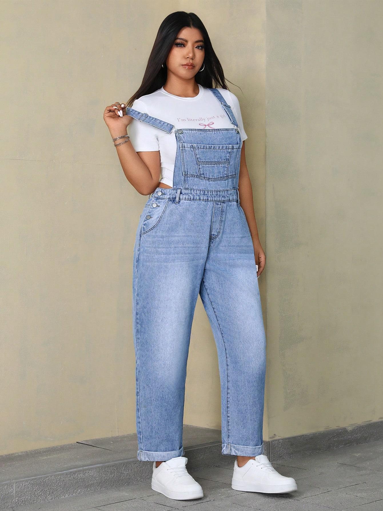 NIEBIESKI KOMBINEZON JEANS