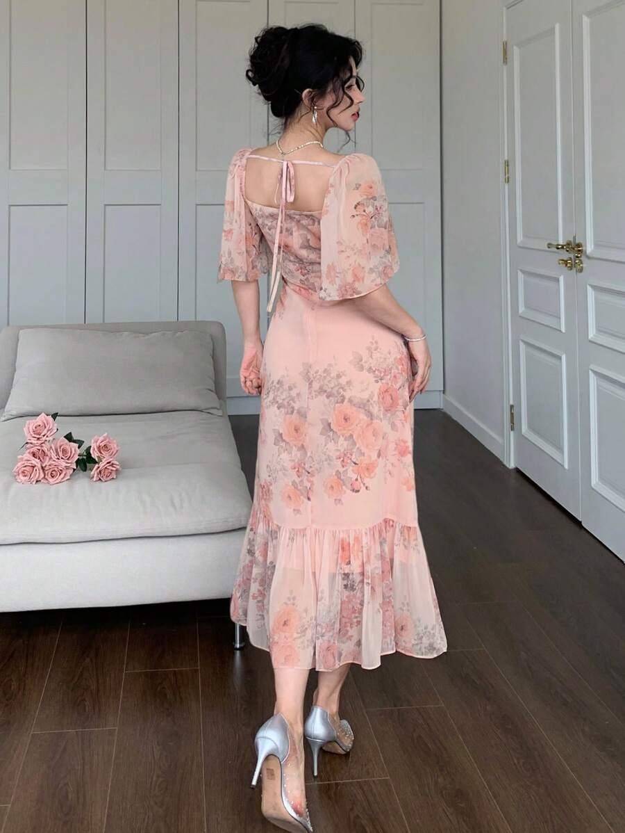 midi sukienka print 