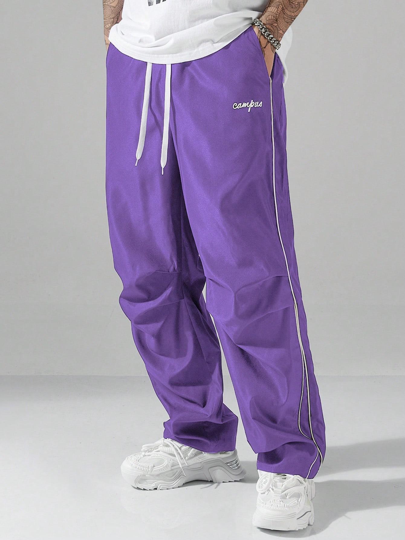 FIOLETOWE SPODNIE CASUAL