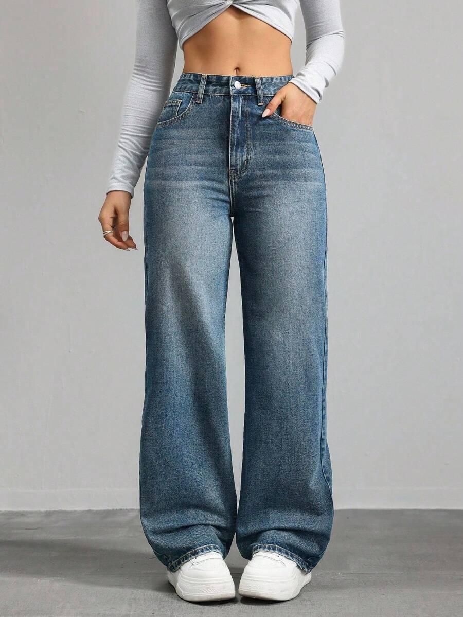 NIEBIESKIE SPODNIE JEANS