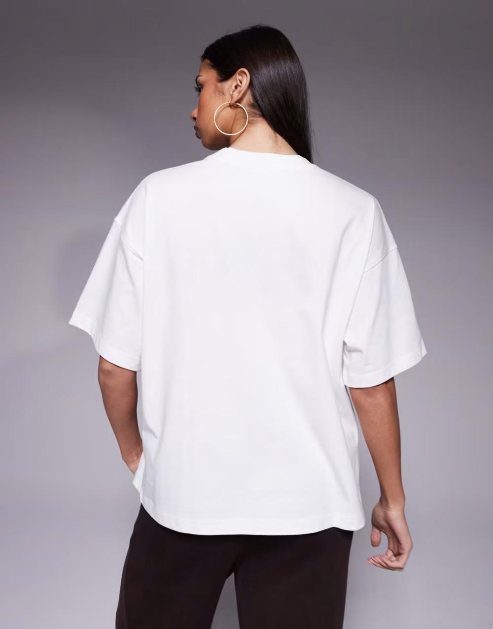 BIAŁY T-SHIRT NADRUK