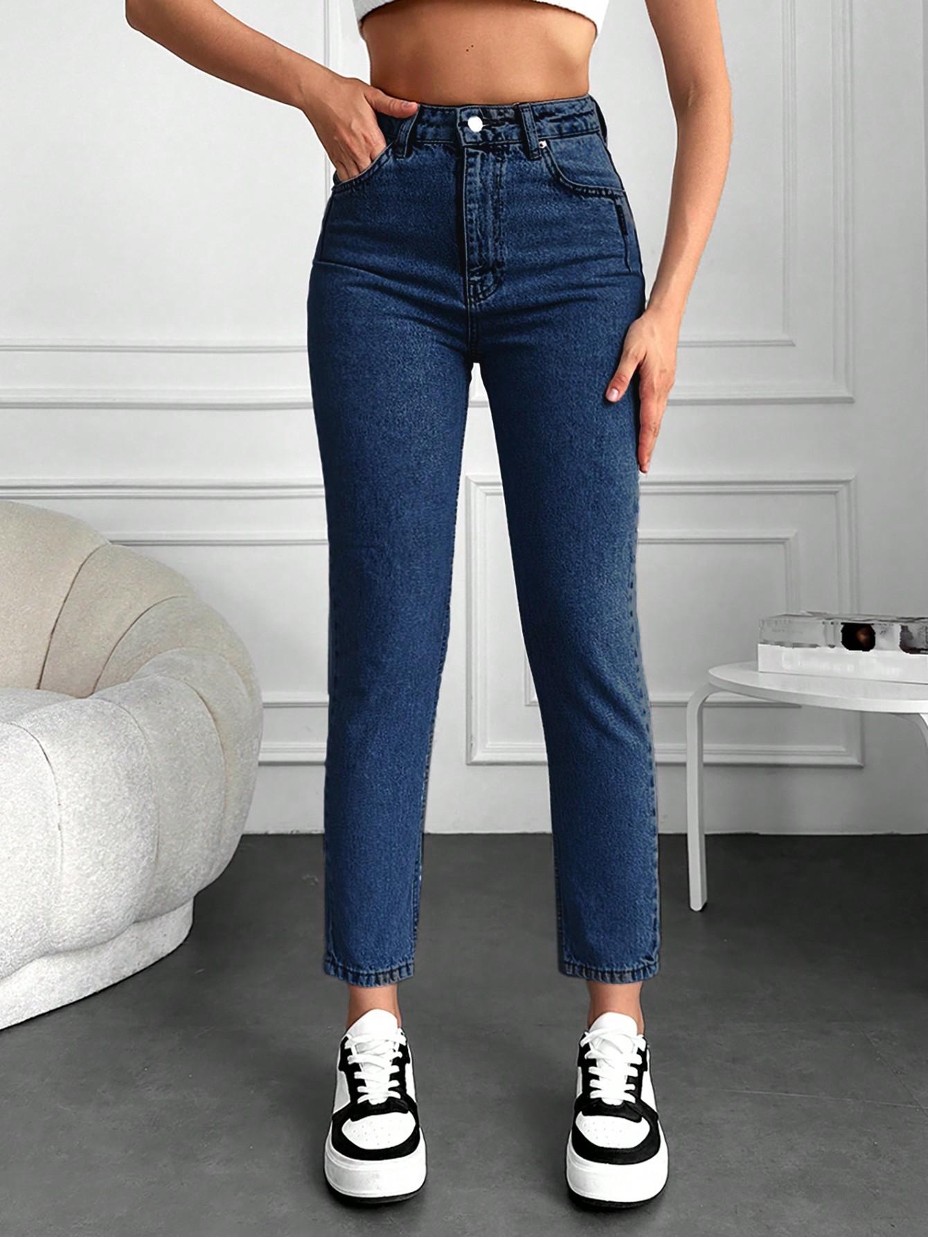 SPODNIE MOM JEANS WYSOKI STAN