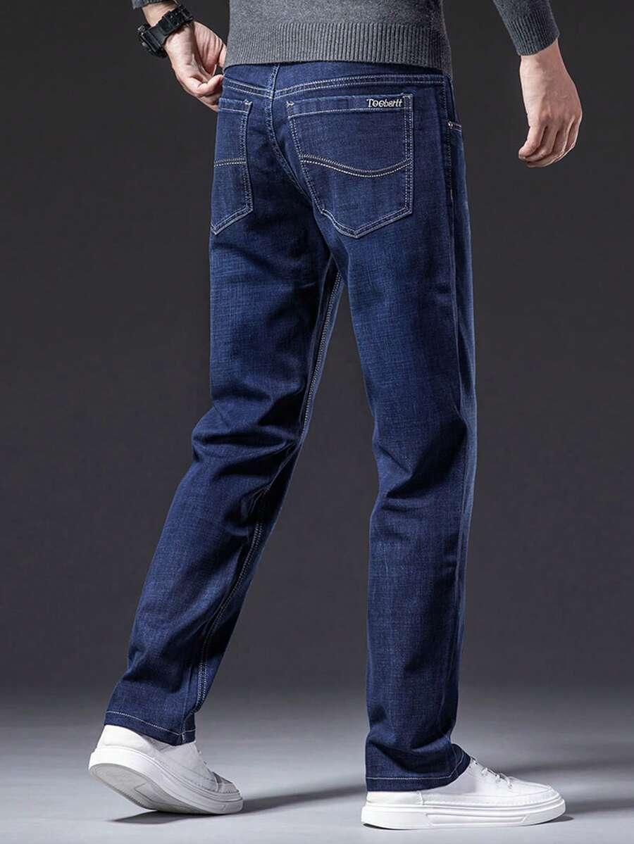 OCIEPLANE SPODNIE JEANS