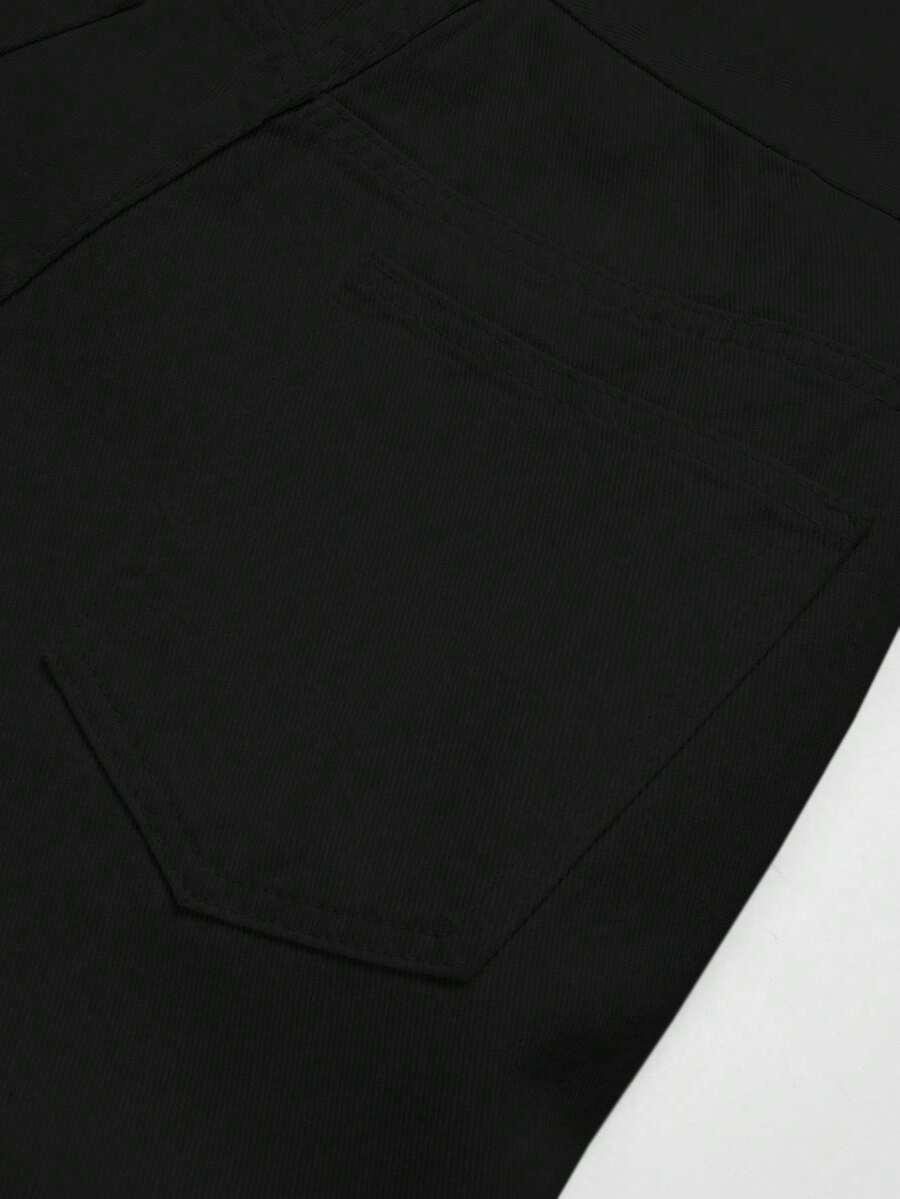 czarne spodenki jeans