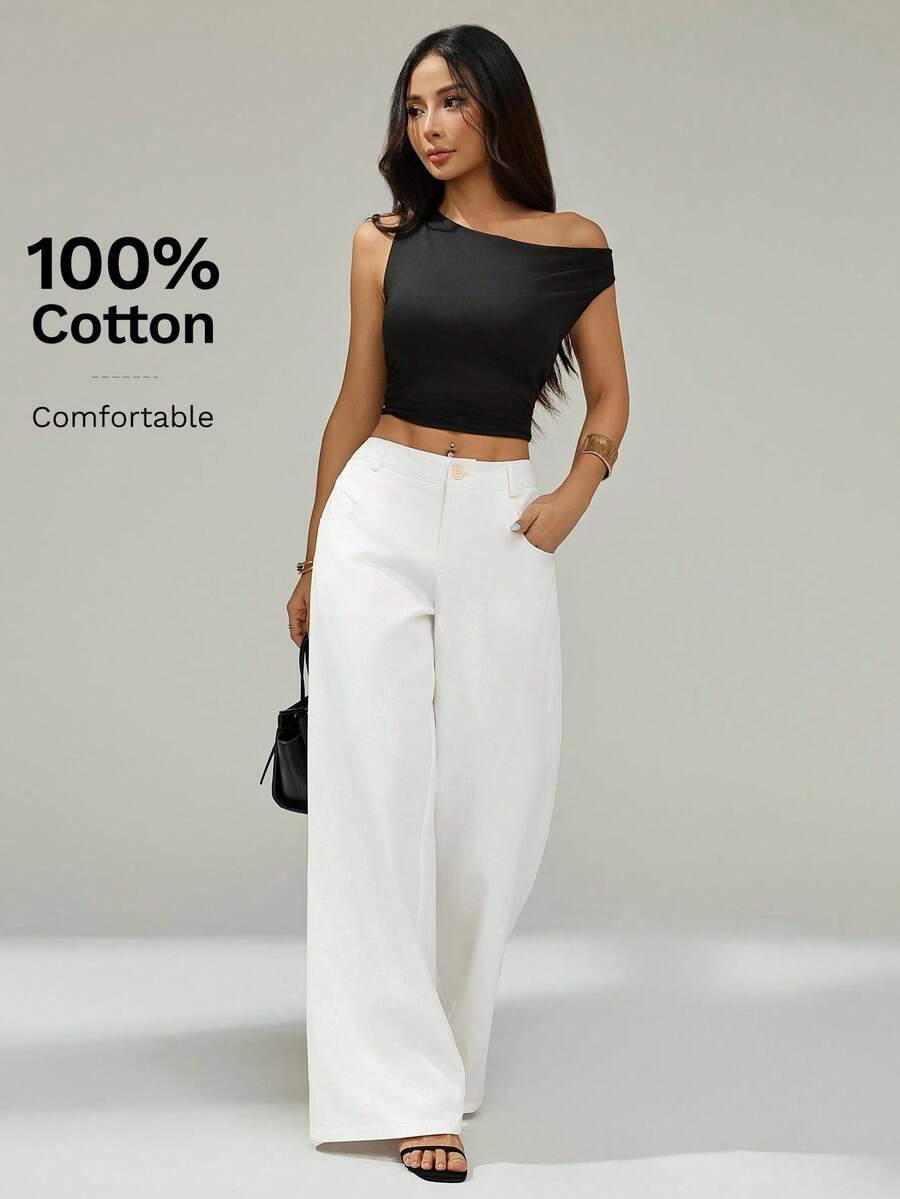 białe spodnie jeans