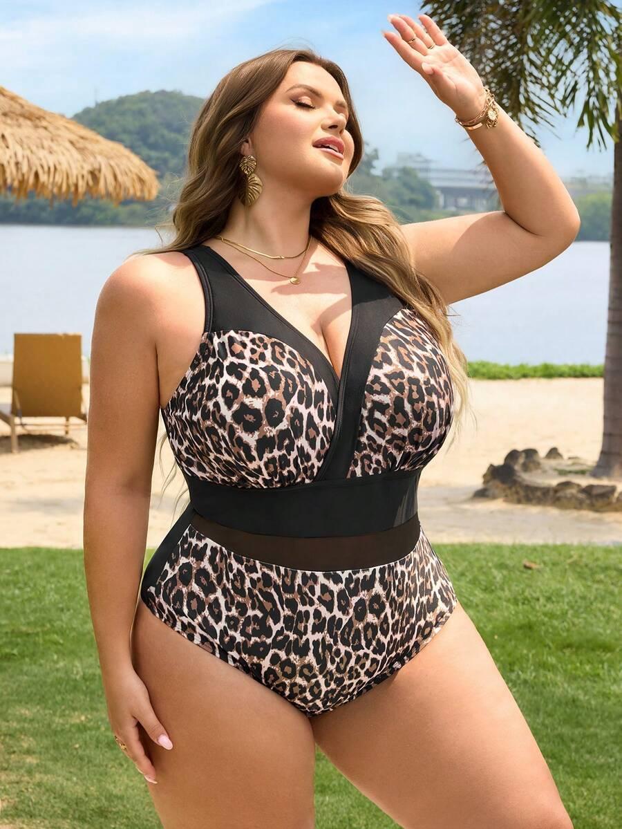 jednoczęściowy strój kąpielowy animal print