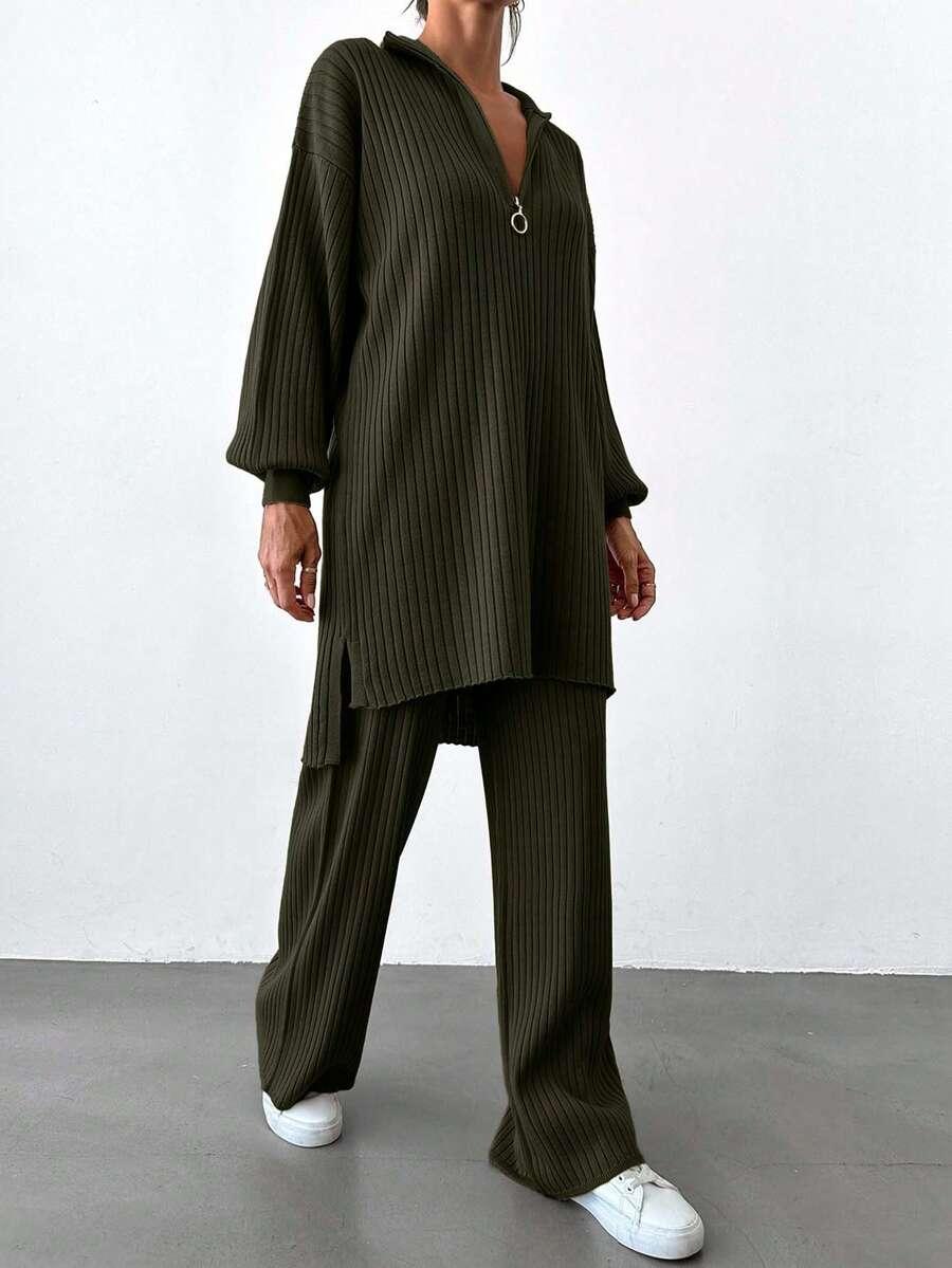 SWETER SPODNIE KOMPLET
