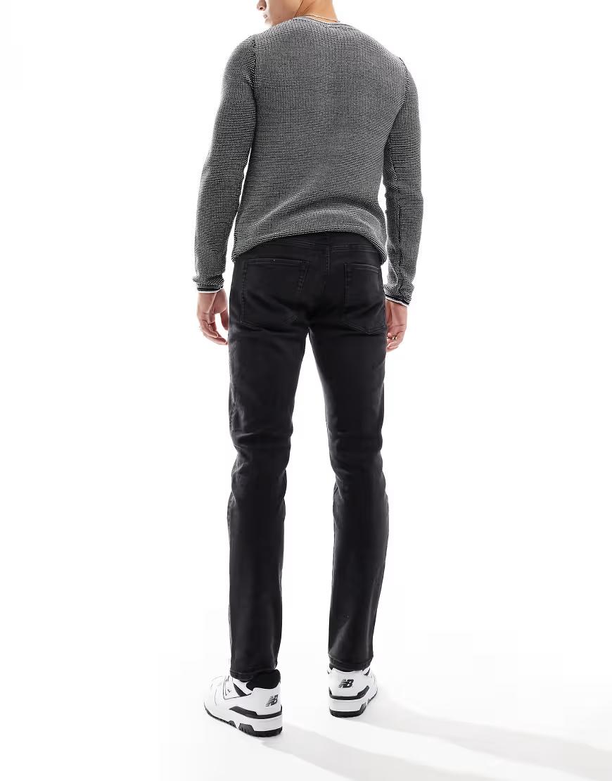 CZARNE SPODNIE JEANS WYSOKI STAN