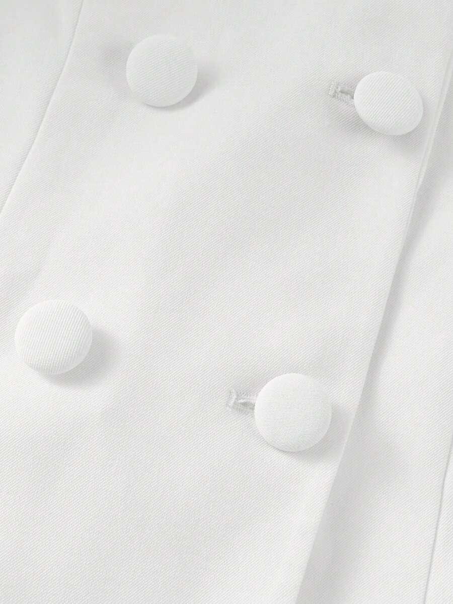  marynarkowa mini sukienka kopertowy dekolt 