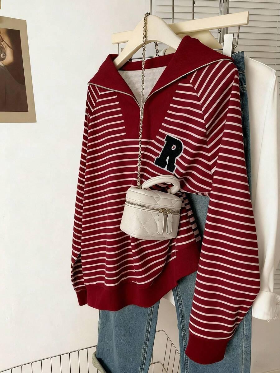 bluza zamek paski