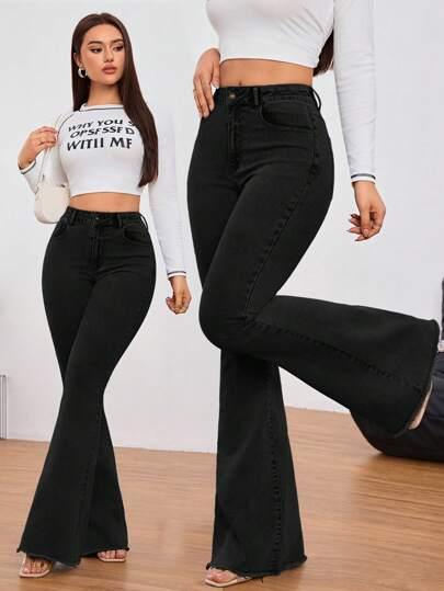 czarne spodnie jeans 