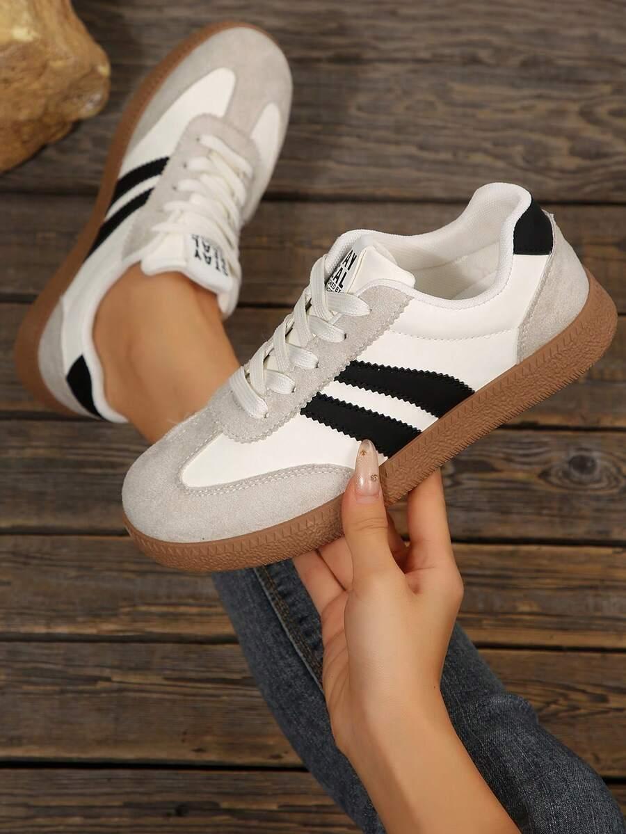 sznurowane buty sportowe kontrast