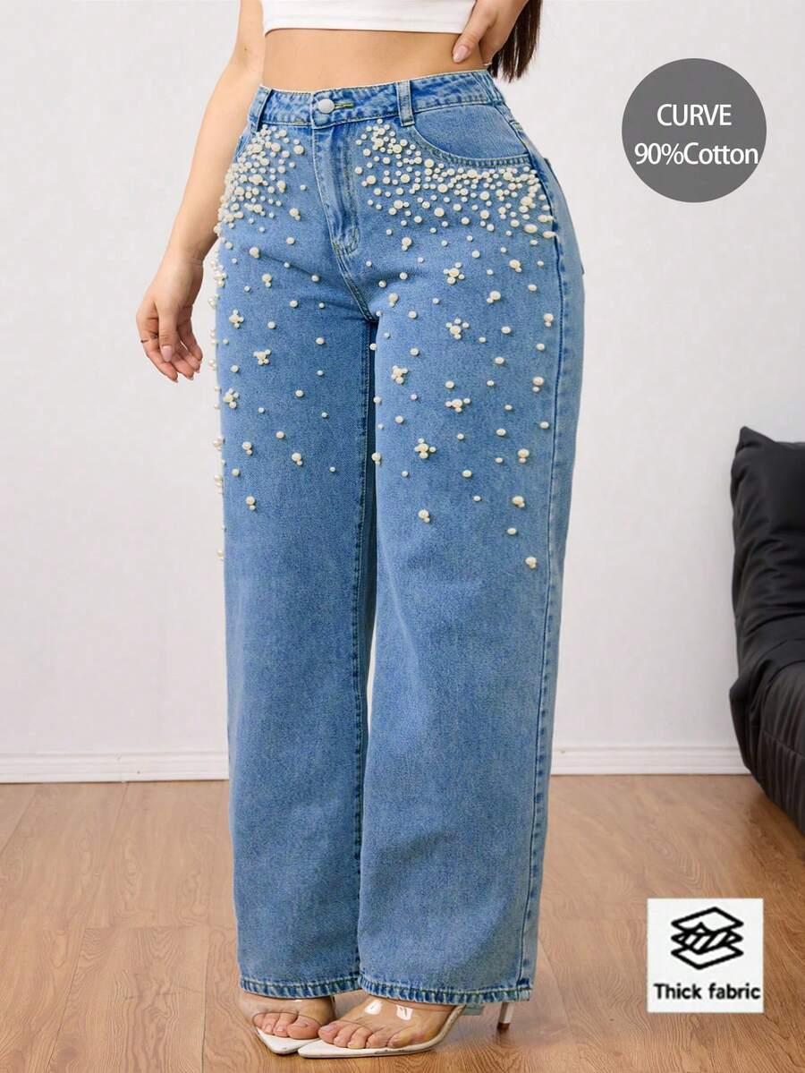 NIEBIESKIE SPODNIE JEANS
